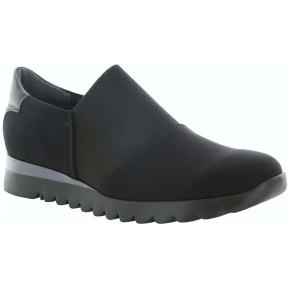 Munro Women's KJ Slip-On Black Fabric Gore Loafer M731787 Size 8 SS Narrow Shoes - Picture 1 of 8